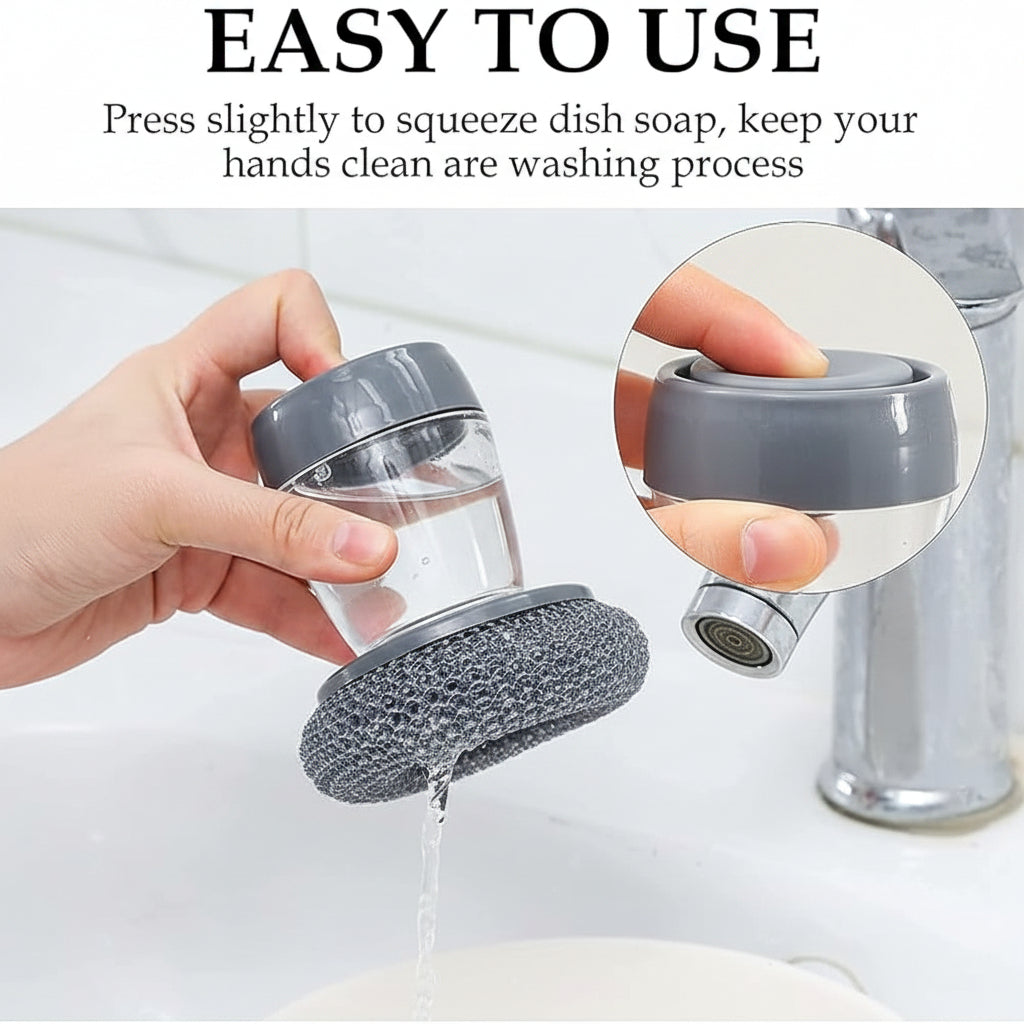 Aethel™ Soap Dispensing Dish Brush