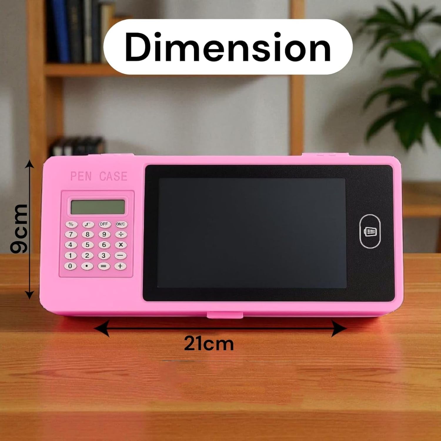 Lcd Writing Tablet Pencil Case With Calculator 1 Pc