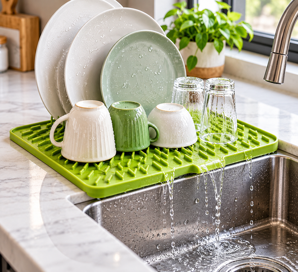 Aethel™ Premium Silicone Kitchen Drying Mat