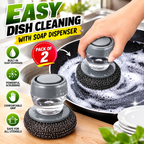 Aethel™ Push Dispenser With Cleaning Brush (Pack Of 2)