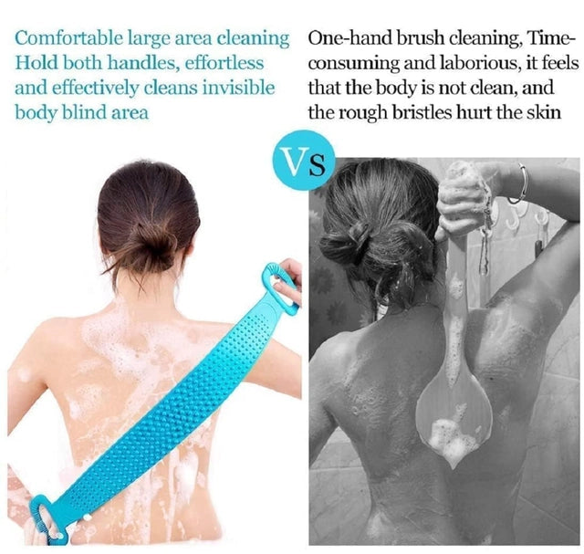 Silicone Bath Scrubber – Double Sided Body & Back Cleaner