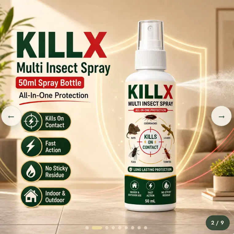 KillX Multi-Insect Spray | Buy 1 Get 2 Free