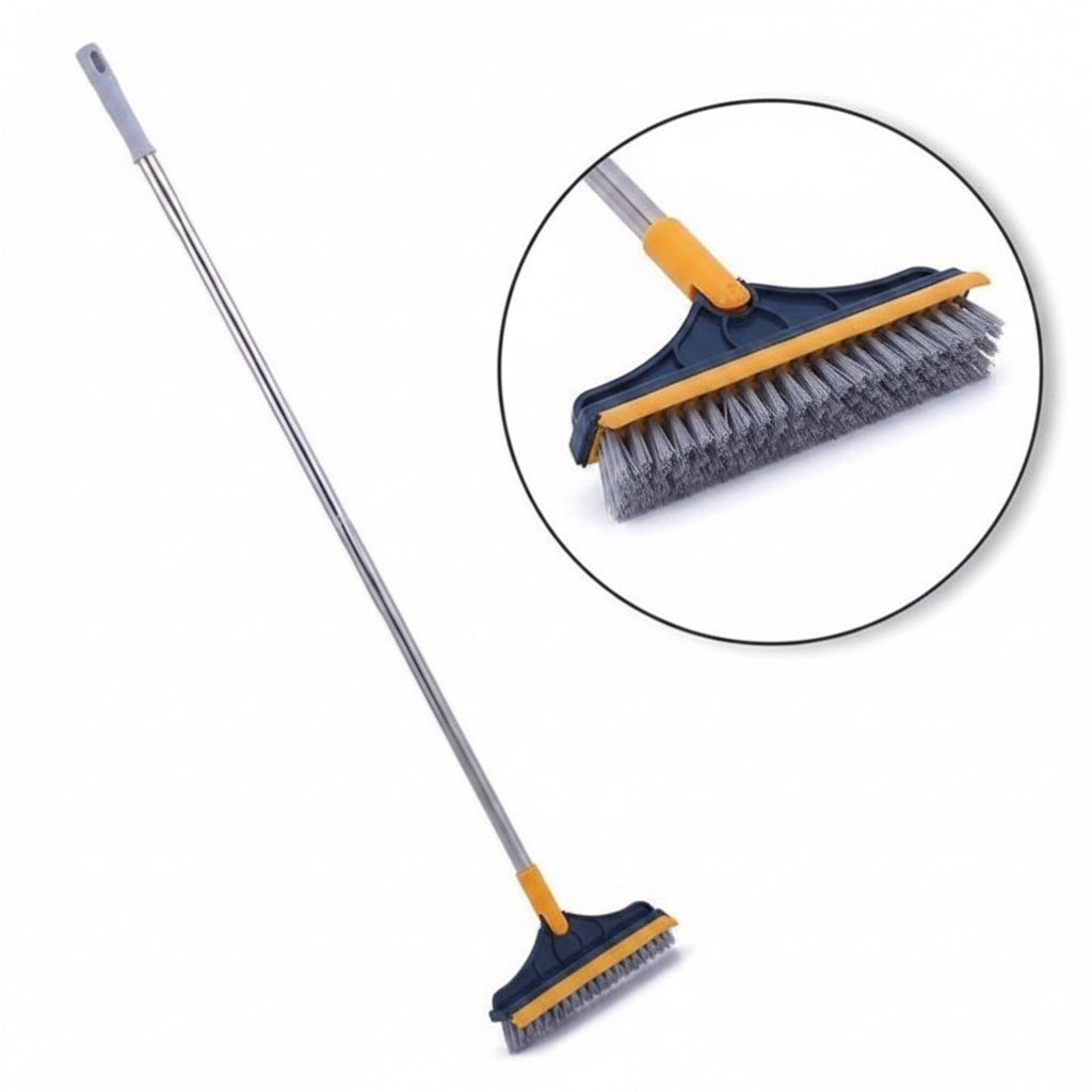 2in1 Floor Scrub Cleaning Brush Wiper