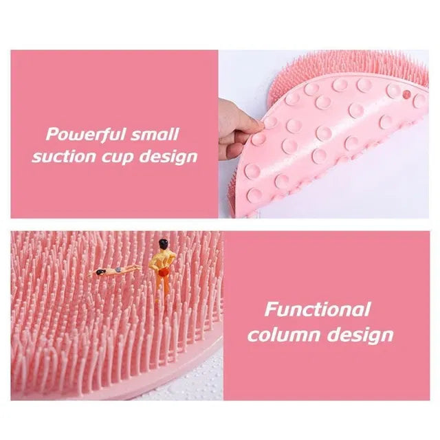 Silicone Multiuse Bath & Foot Scrubber | Body & Heel Cleaning Brush