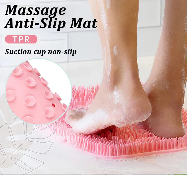 Silicone Multiuse Bath & Foot Scrubber | Body & Heel Cleaning Brush