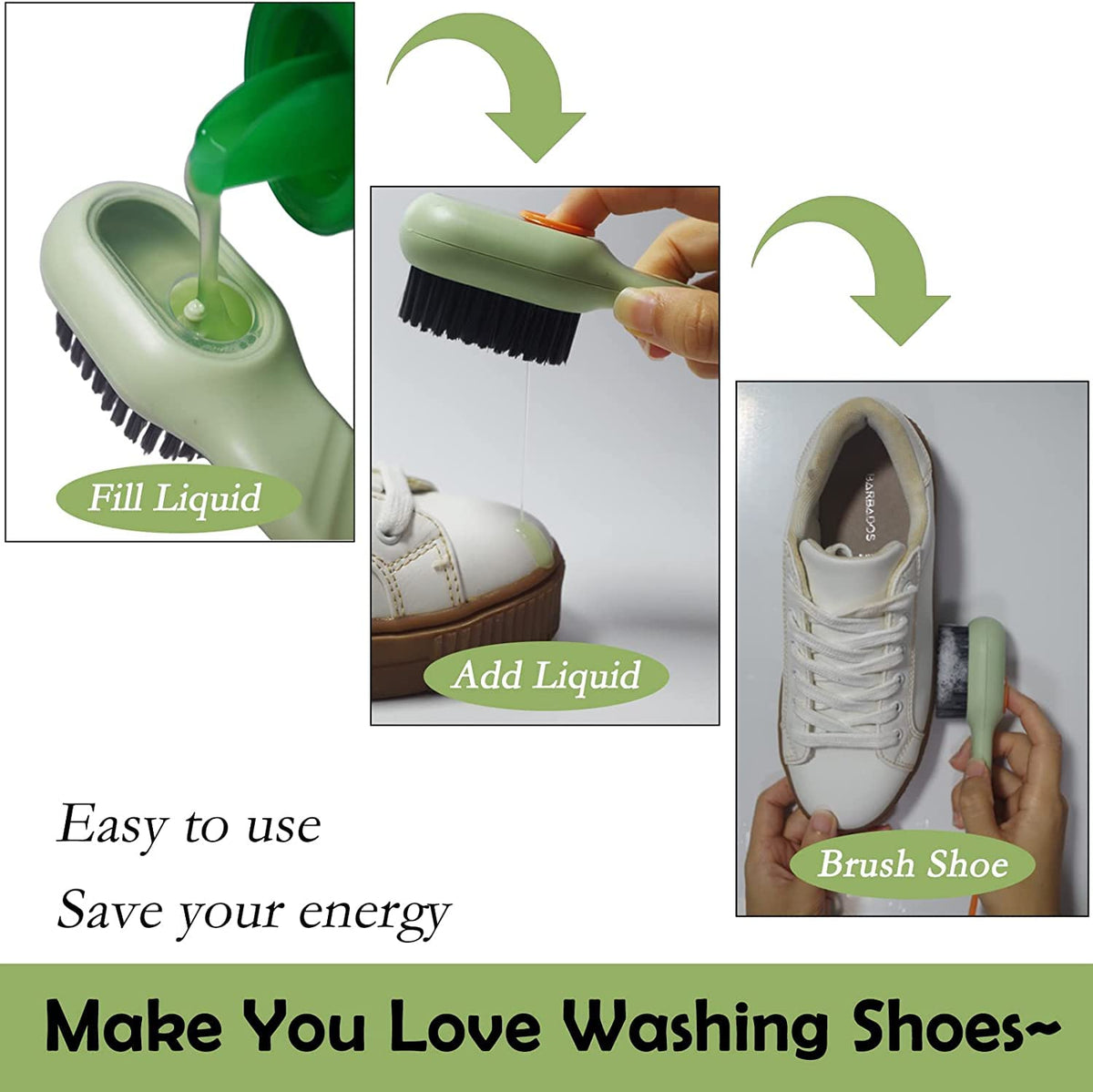 Multi-Function Shoe Cleaning Brush with Soap Dispenser